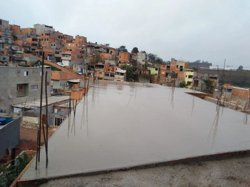 concreto para laje na betoneira