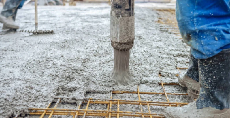 concreto usinado para fundação obra